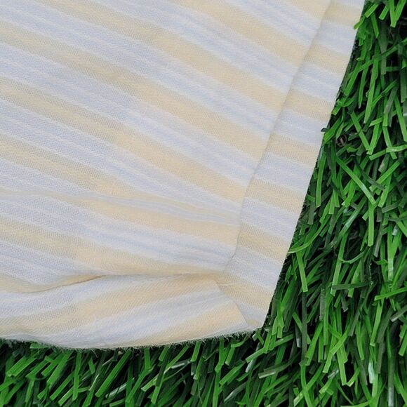 Vintage 80s Arrow Kent Button Shirt Medium 22x30 Beige - Picture 10 of 11